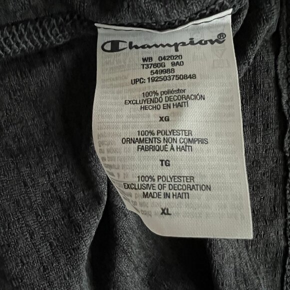 NWT Champion Men’s Performance Long Sleeve Shirt – Gray Logo Athletic Tee XL - Picture 3 of 8